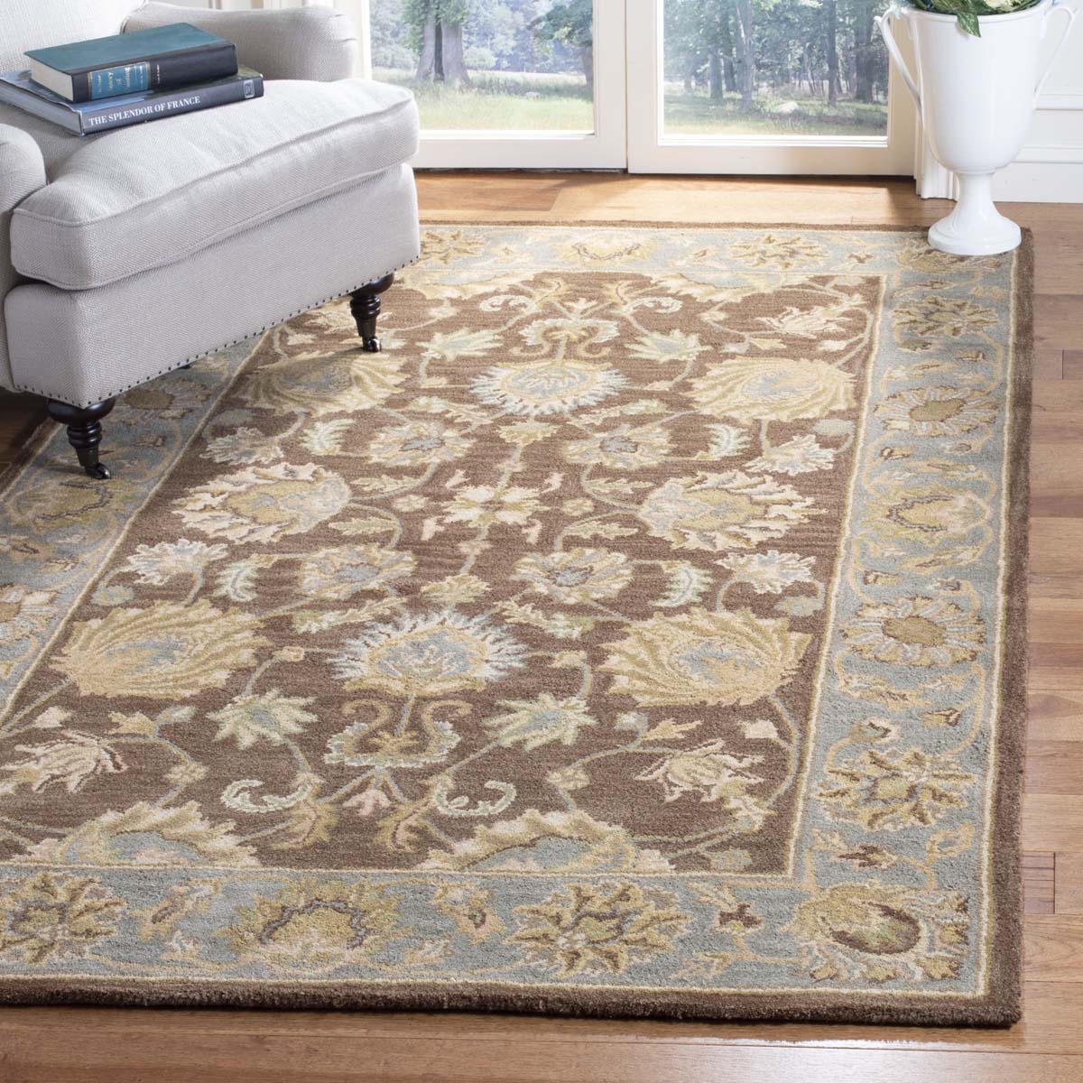 Safavieh Heritage 43J Rug, HG343J - Brown / Blue