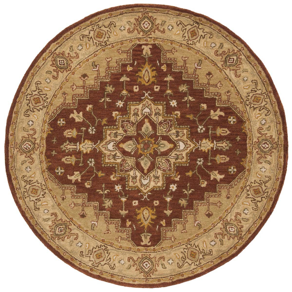 Safavieh Heritage 45A Rug, HG345A - Rust / Gold