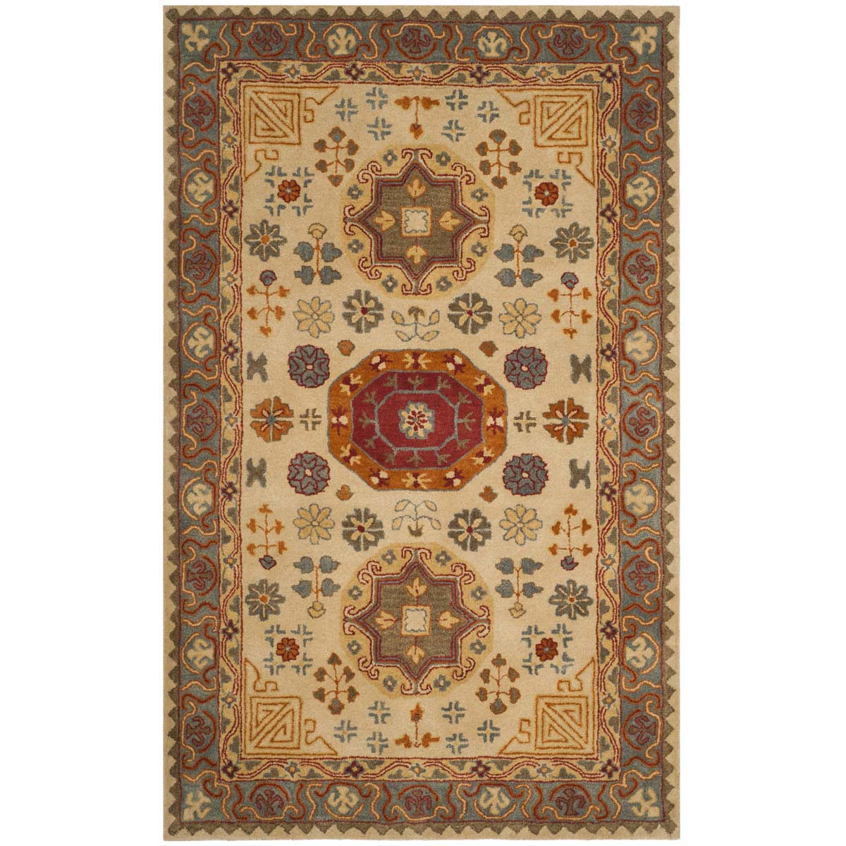 Safavieh Heritage 02A Rug, HG402A - Beige / Multi