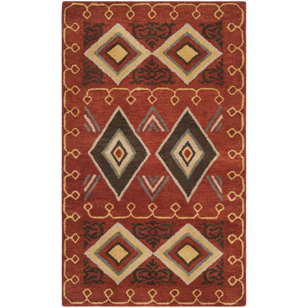 Safavieh Heritage 04A Rug, HG404A - Red / Multi