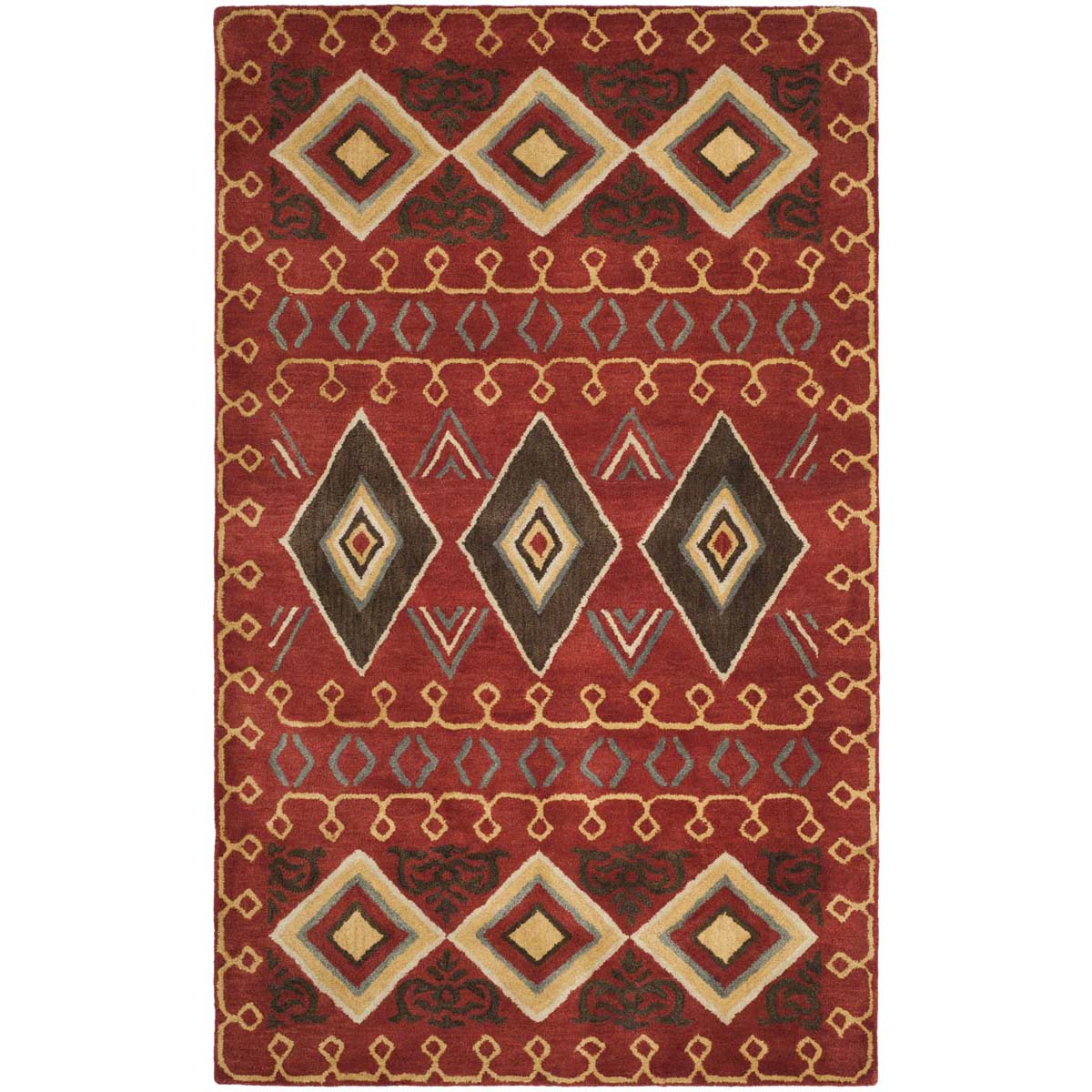 Safavieh Heritage 04A Rug, HG404A - Red / Multi