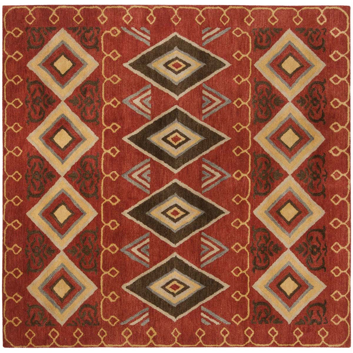 Safavieh Heritage 04A Rug, HG404A - Red / Multi