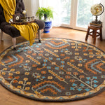 Safavieh Heritage 09A Rug, HG409A - Charcoal / Multi