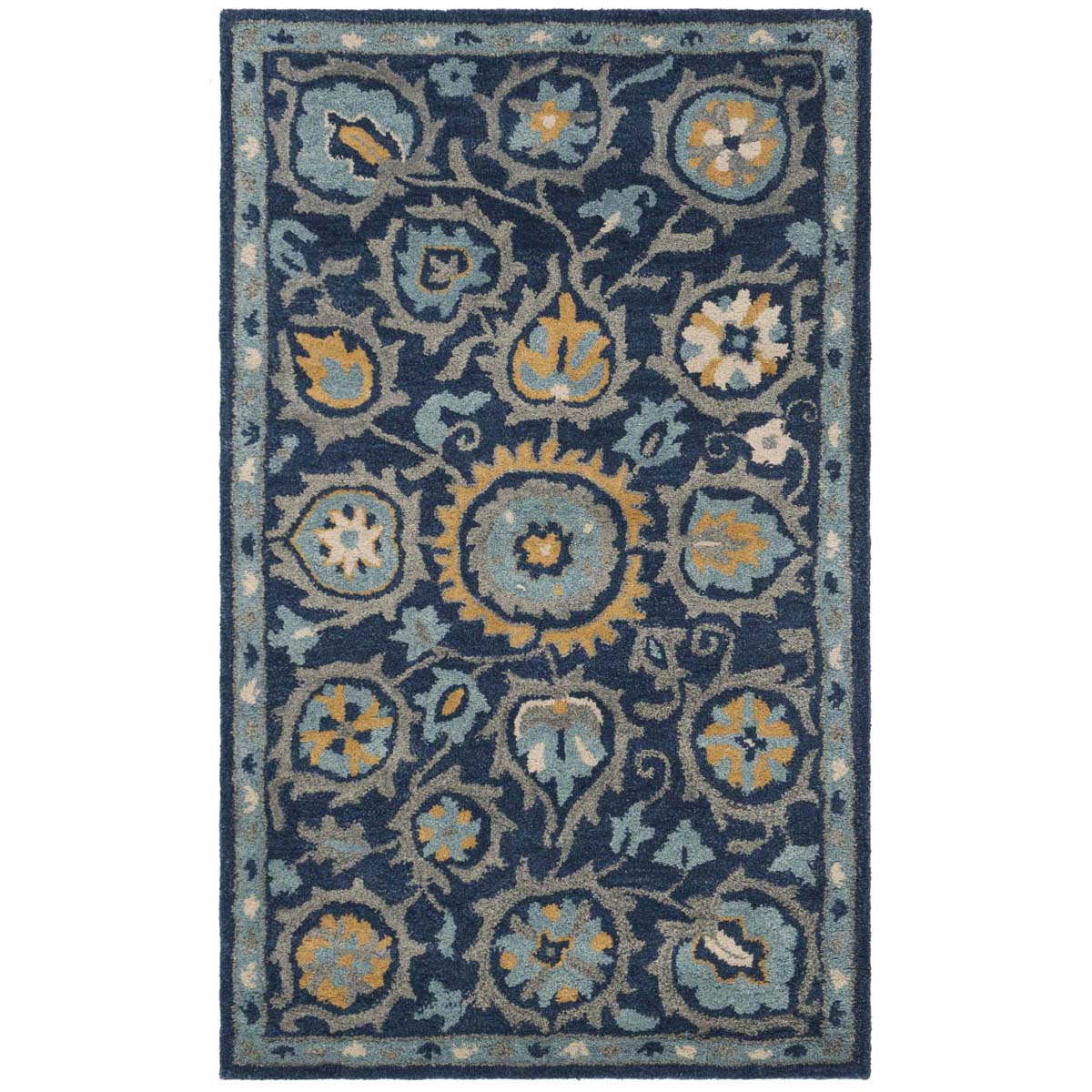 Safavieh Heritage 23N Rug, HG423N - Navy / Gold