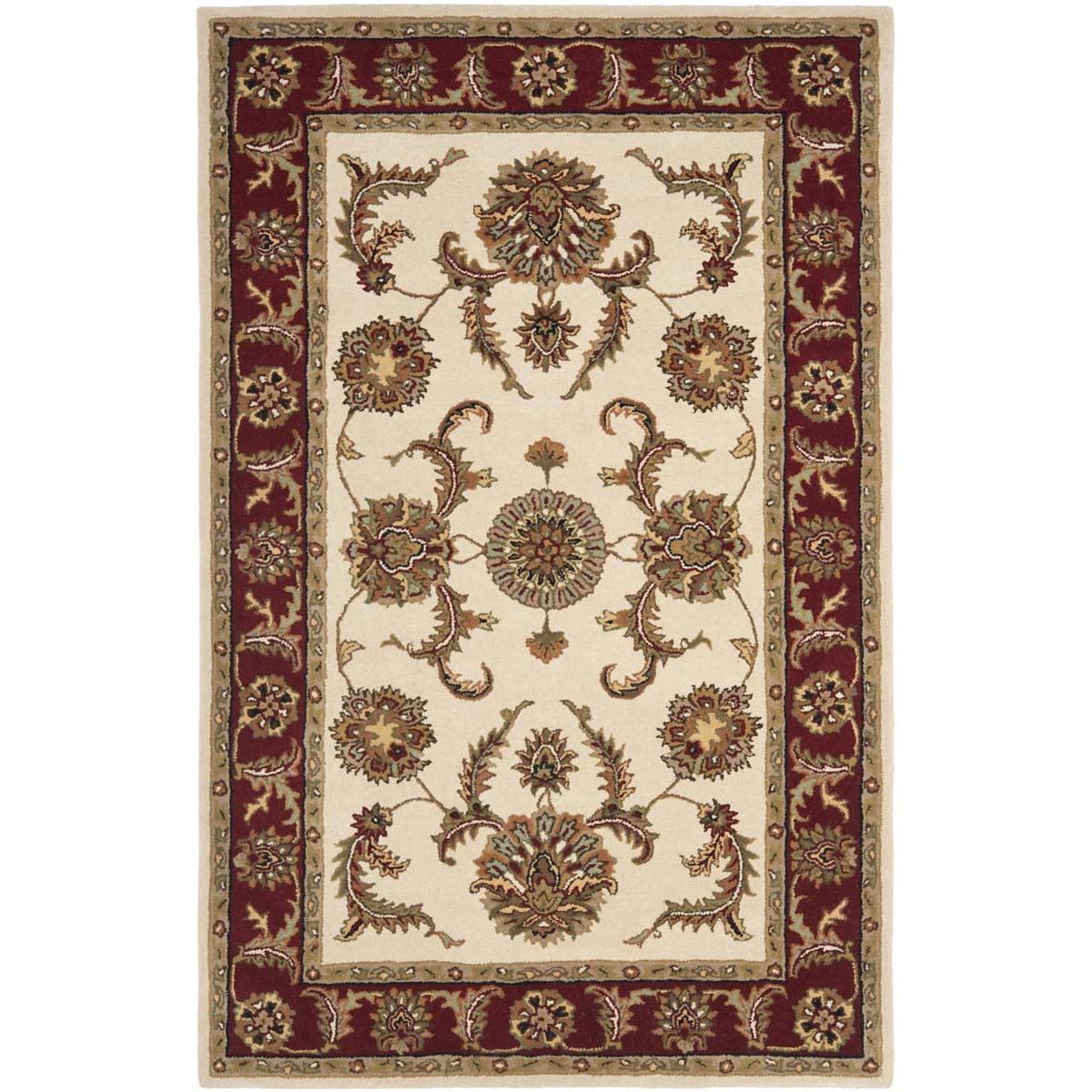 Safavieh Heritage 71A Rug, HG471A - Ivory / Red