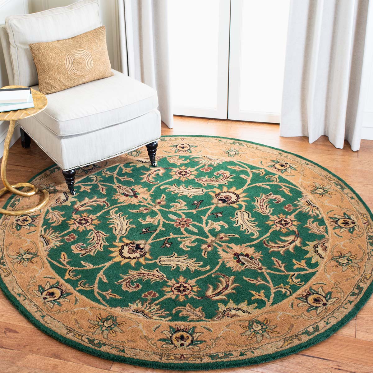 Safavieh Heritage 28A Rug, HG628A - Dark Green / Gold