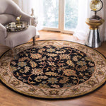 Safavieh Heritage 28B Rug, HG628B - Black / Beige