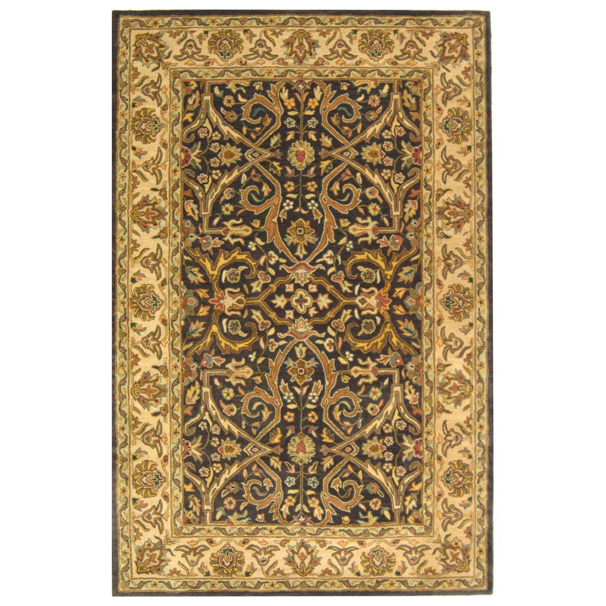 Safavieh Heritage 44A Rug, HG644A - Charcoal / Beige