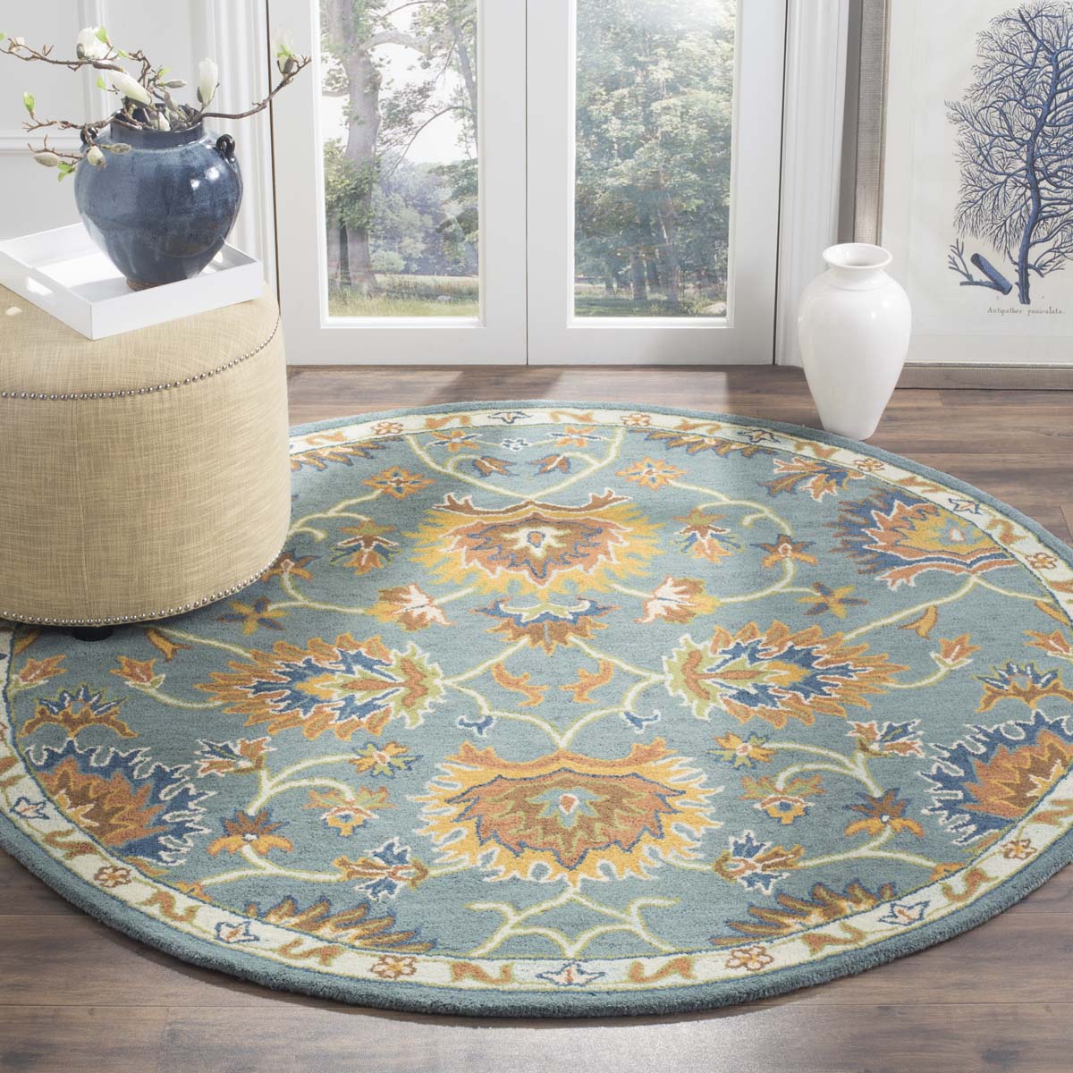 Safavieh Heritage 51A Rug, HG651A - Light Blue