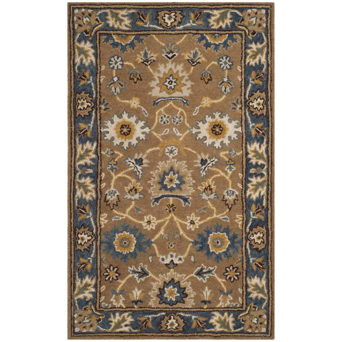 Safavieh Heritage 52A Rug, HG652A - Camel / Blue