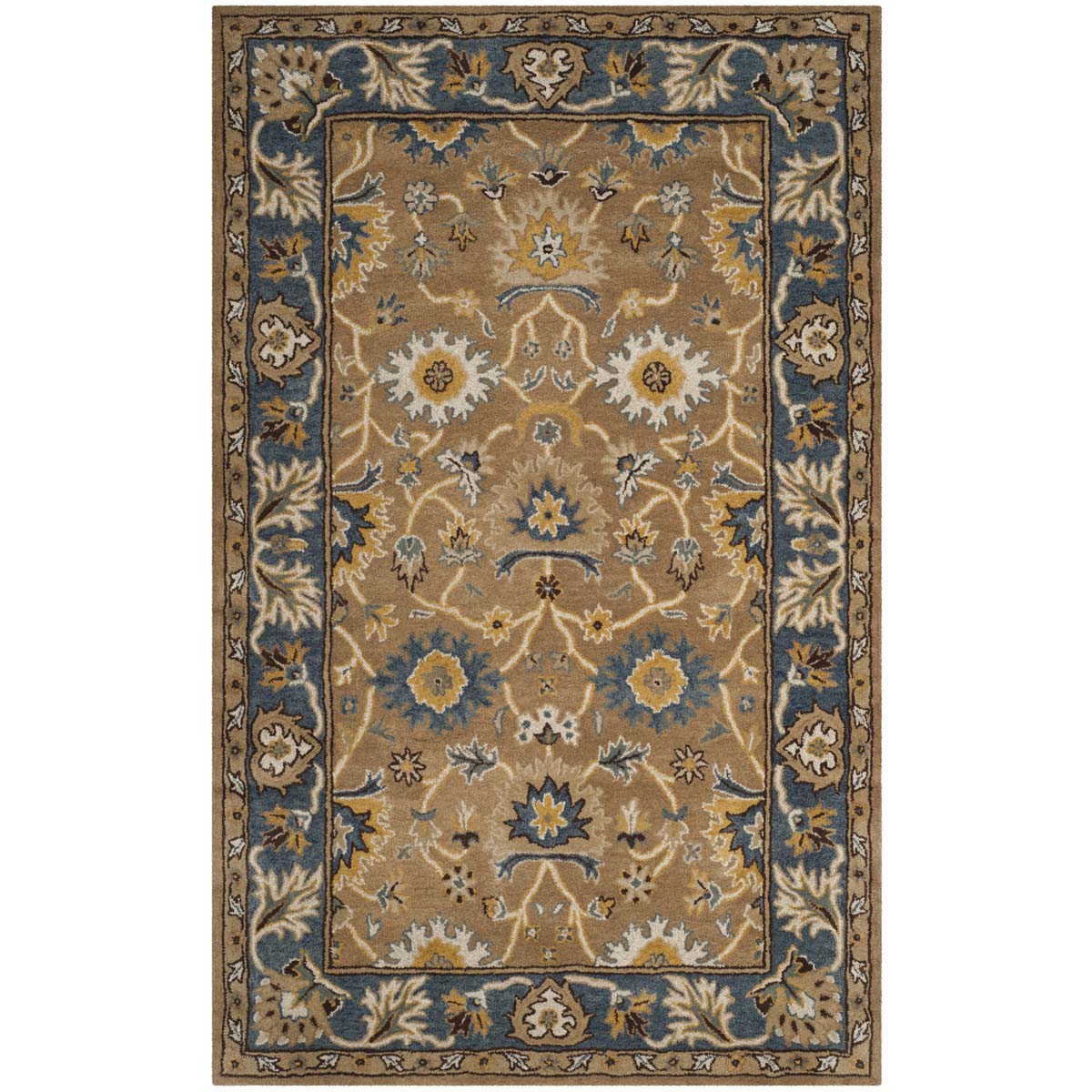 Safavieh Heritage 52A Rug, HG652A - Camel / Blue