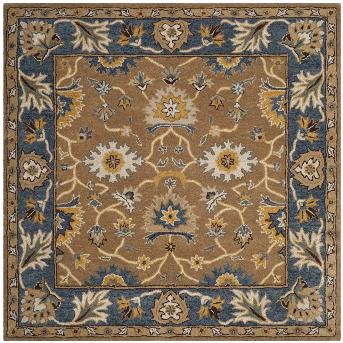 Safavieh Heritage 52A Rug, HG652A - Camel / Blue