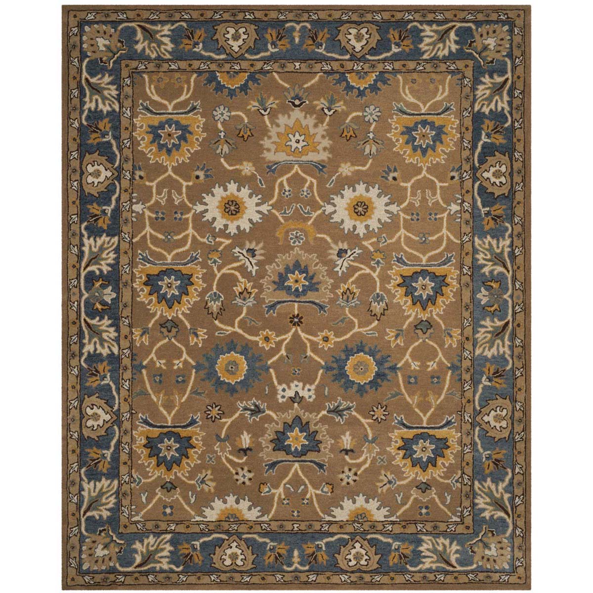 Safavieh Heritage 52A Rug, HG652A - Camel / Blue