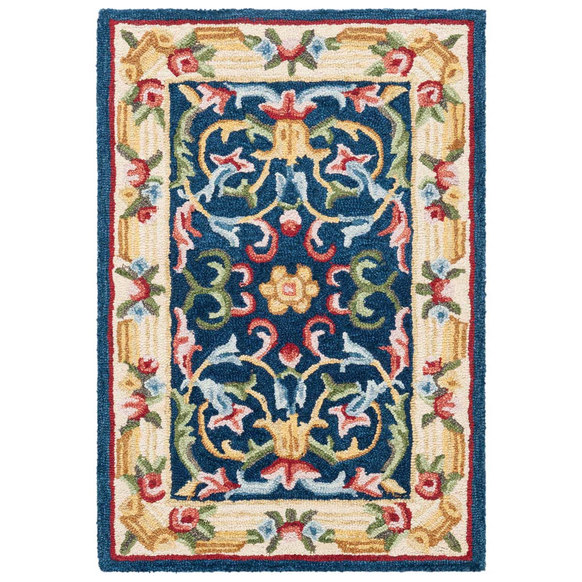 Safavieh Heritage 57N Rug, HG657N - Navy / Ivory