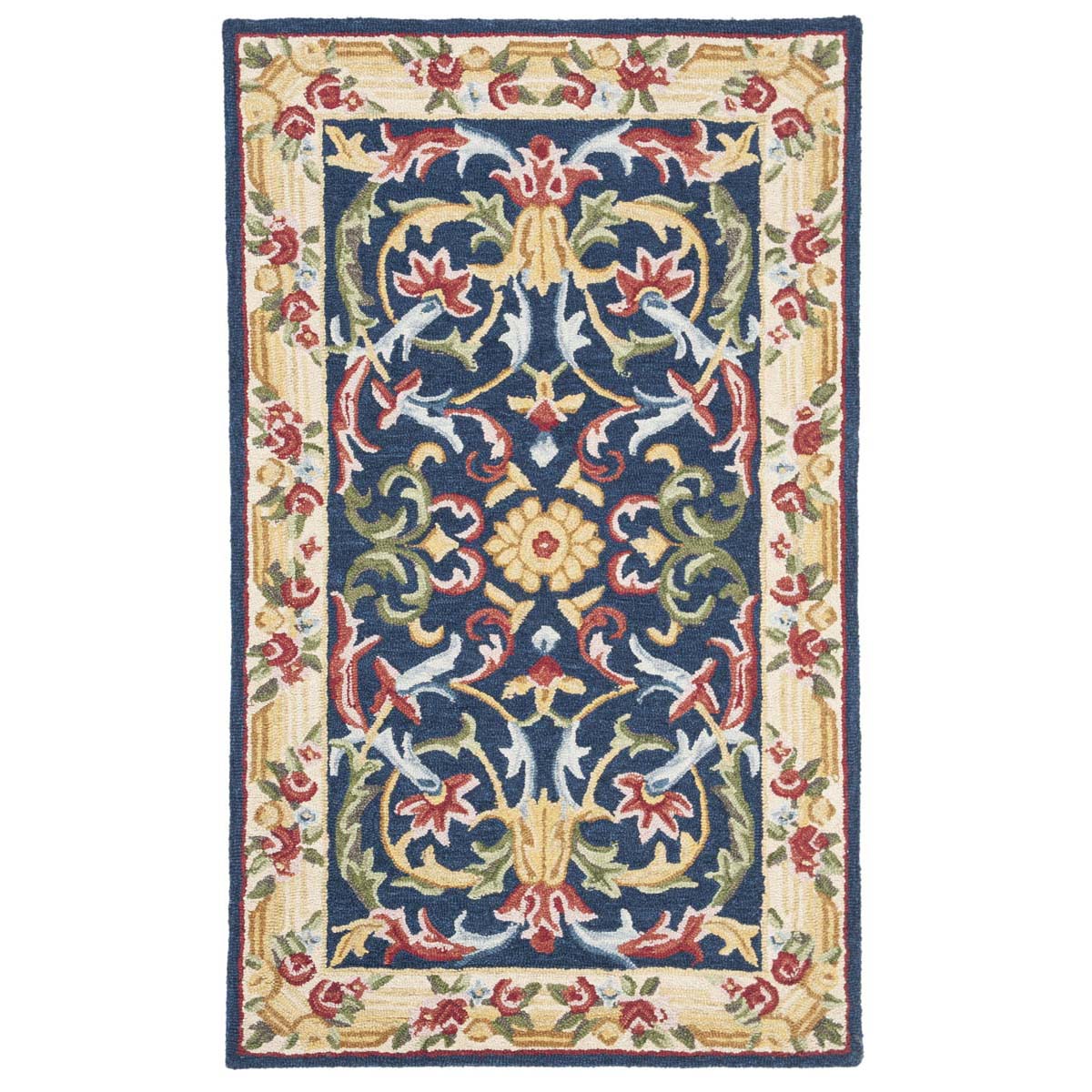 Safavieh Heritage 57N Rug, HG657N - Navy / Ivory