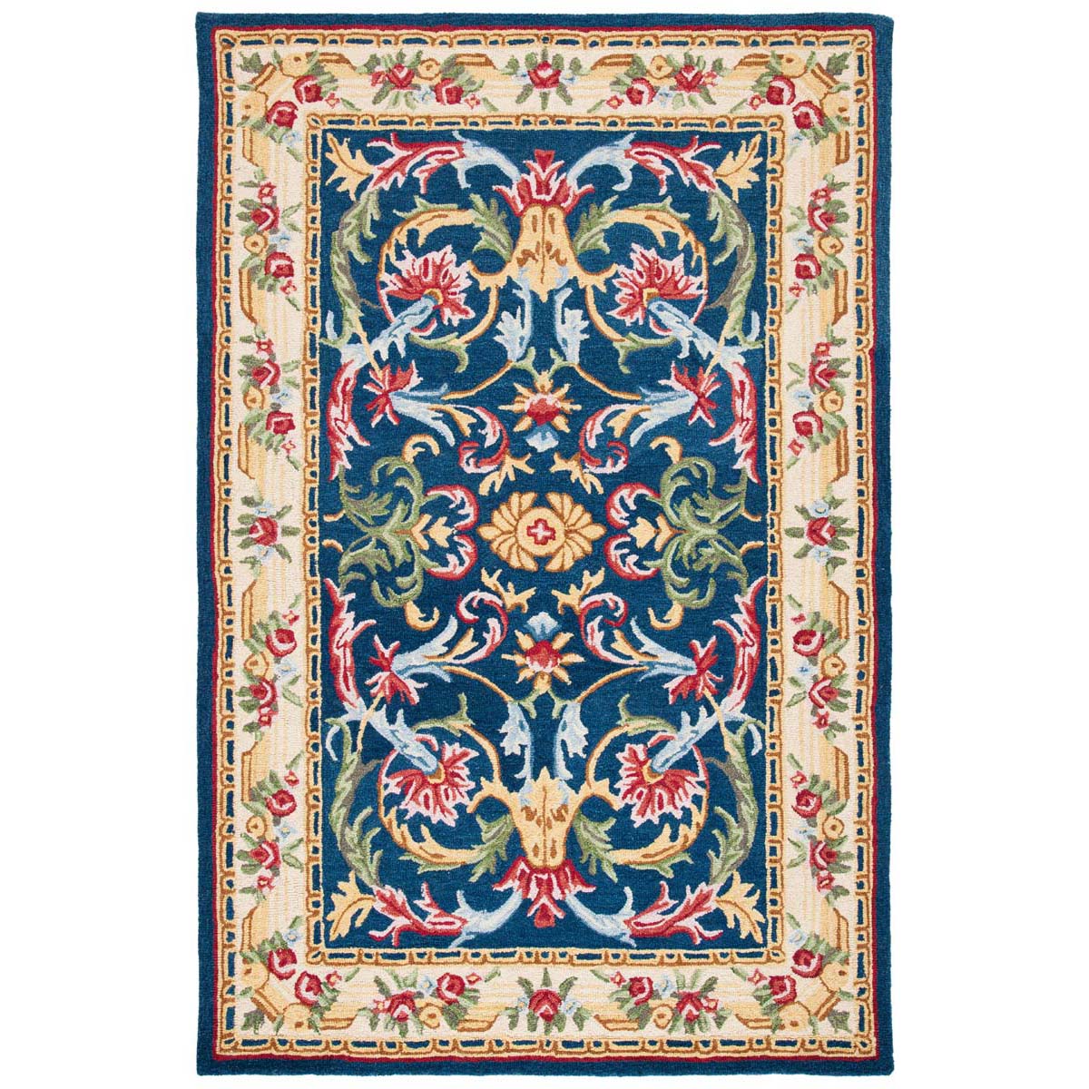 Safavieh Heritage 57N Rug, HG657N - Navy / Ivory