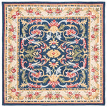 Safavieh Heritage 57N Rug, HG657N - Navy / Ivory