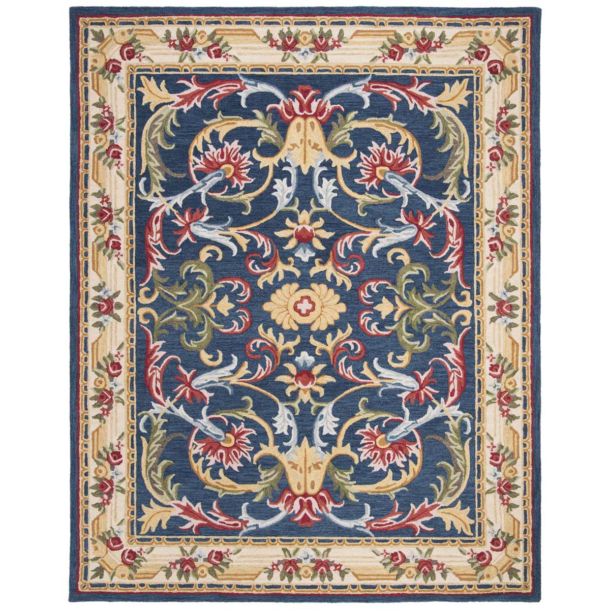 Safavieh Heritage 57N Rug, HG657N - Navy / Ivory