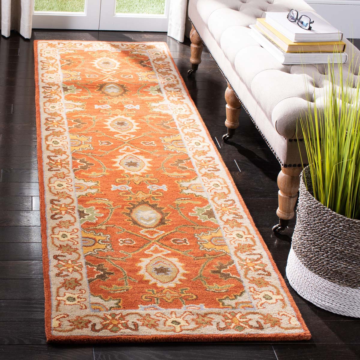 Safavieh Heritage 34D Rug, HG734D - Rust / Beige