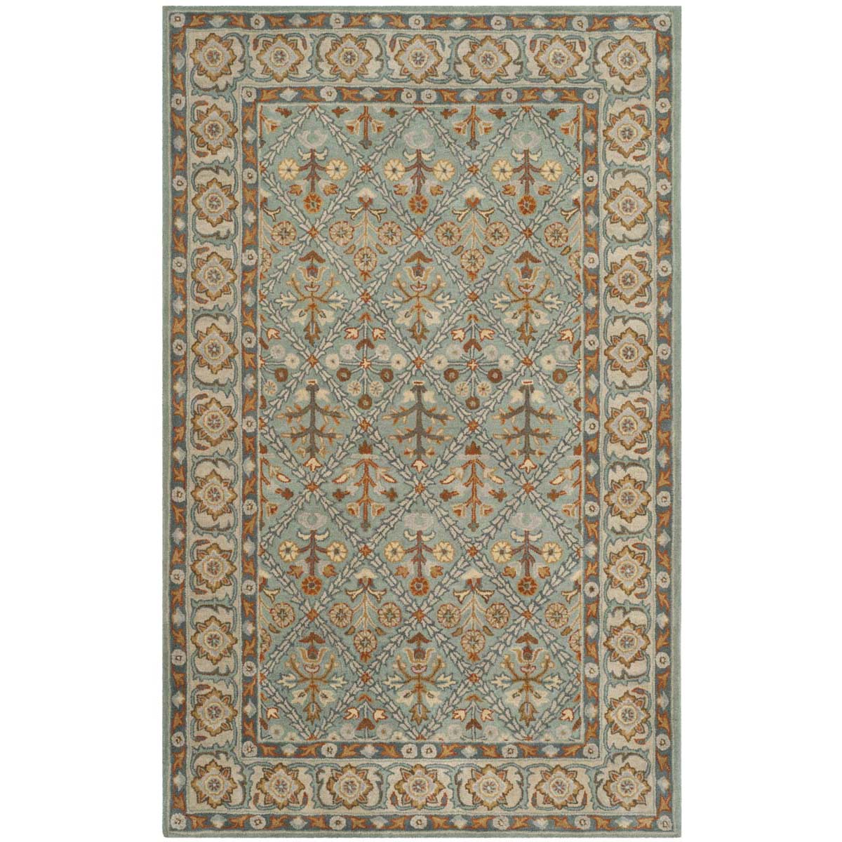 Safavieh Heritage 38A Rug, HG738A - Cream / Blue