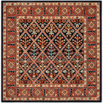 Safavieh Heritage 38N Rug, HG738N - Navy / Red