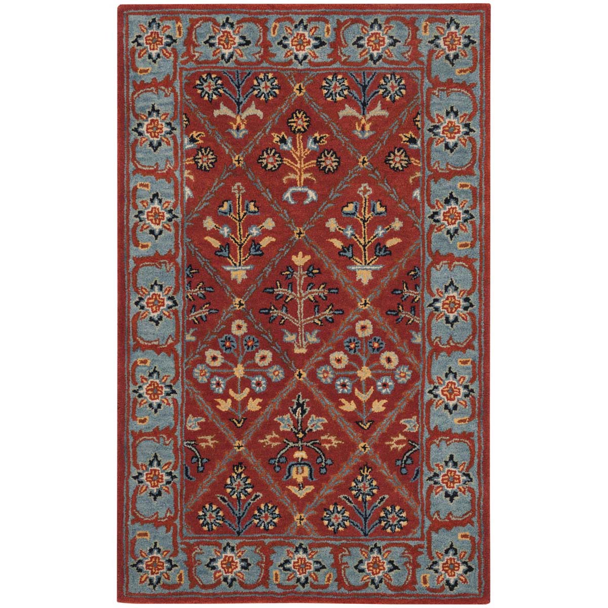 Safavieh Heritage 38Q Rug, HG738Q - Red / Blue