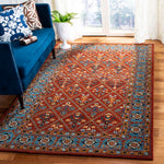 Safavieh Heritage 38Q Rug, HG738Q - Red / Blue