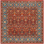 Safavieh Heritage 38Q Rug, HG738Q - Red / Blue