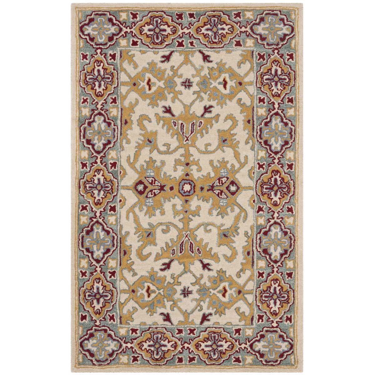 Safavieh Heritage 39A Rug, HG739A - Ivory / Blue