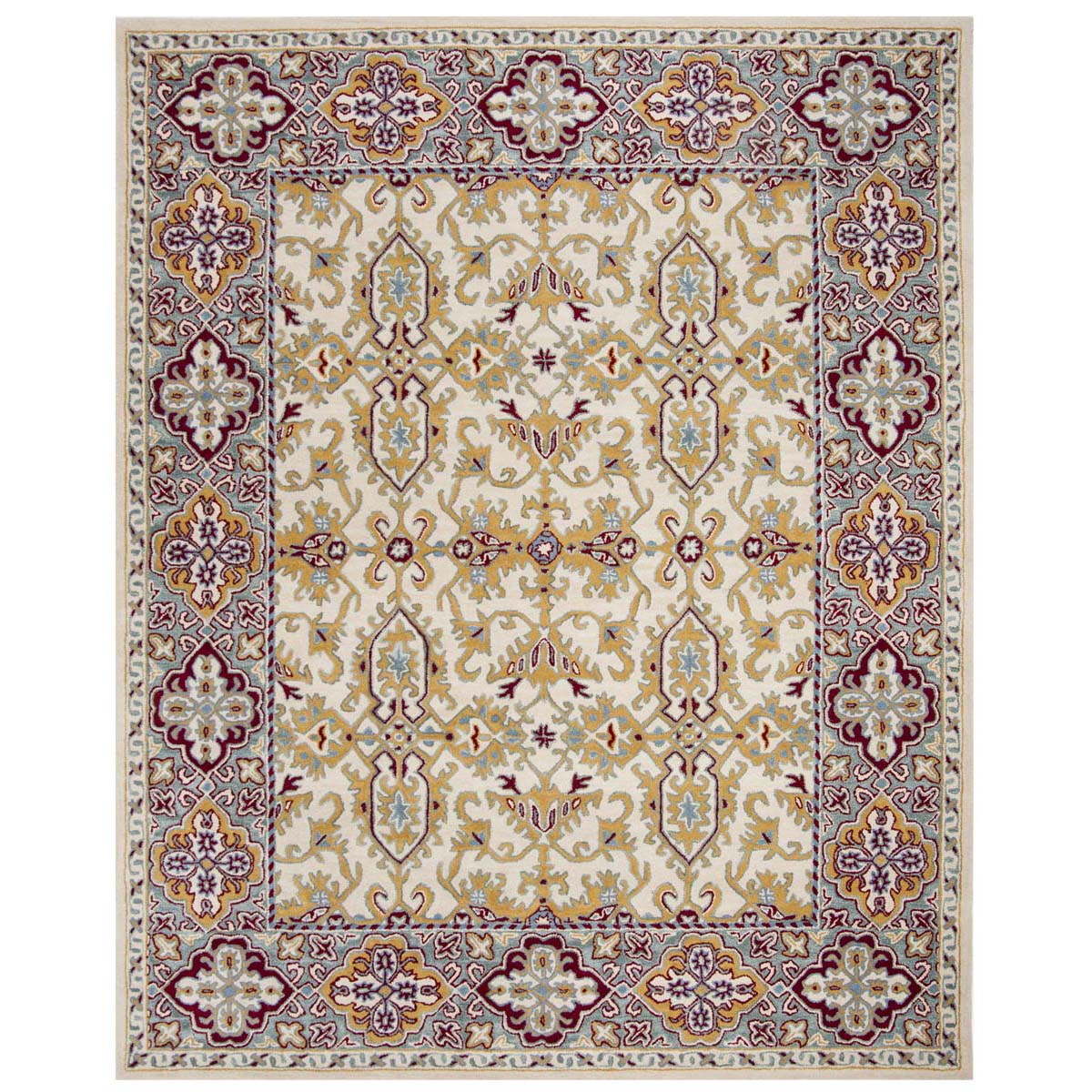 Safavieh Heritage 39A Rug, HG739A - Ivory / Blue