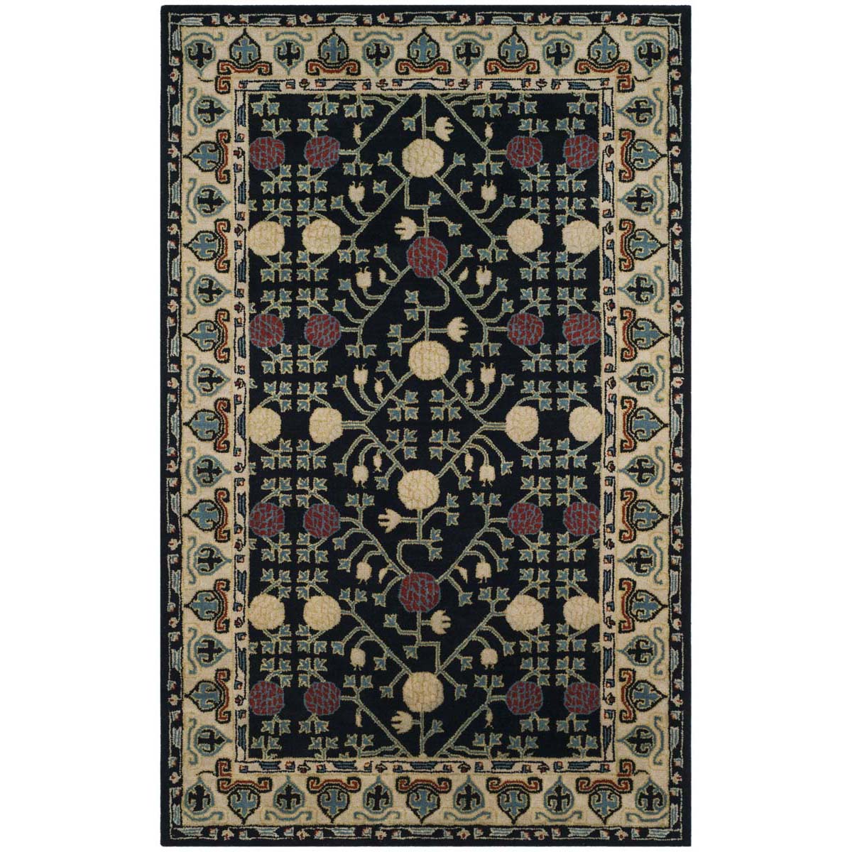 Safavieh Heritage 40N Rug, HG740N - Navy / Ivory