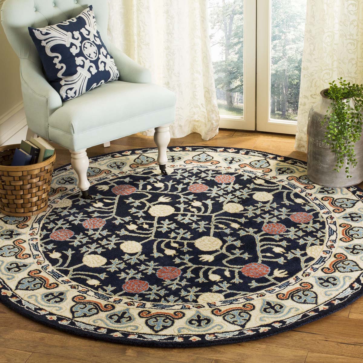 Safavieh Heritage 40N Rug, HG740N - Navy / Ivory