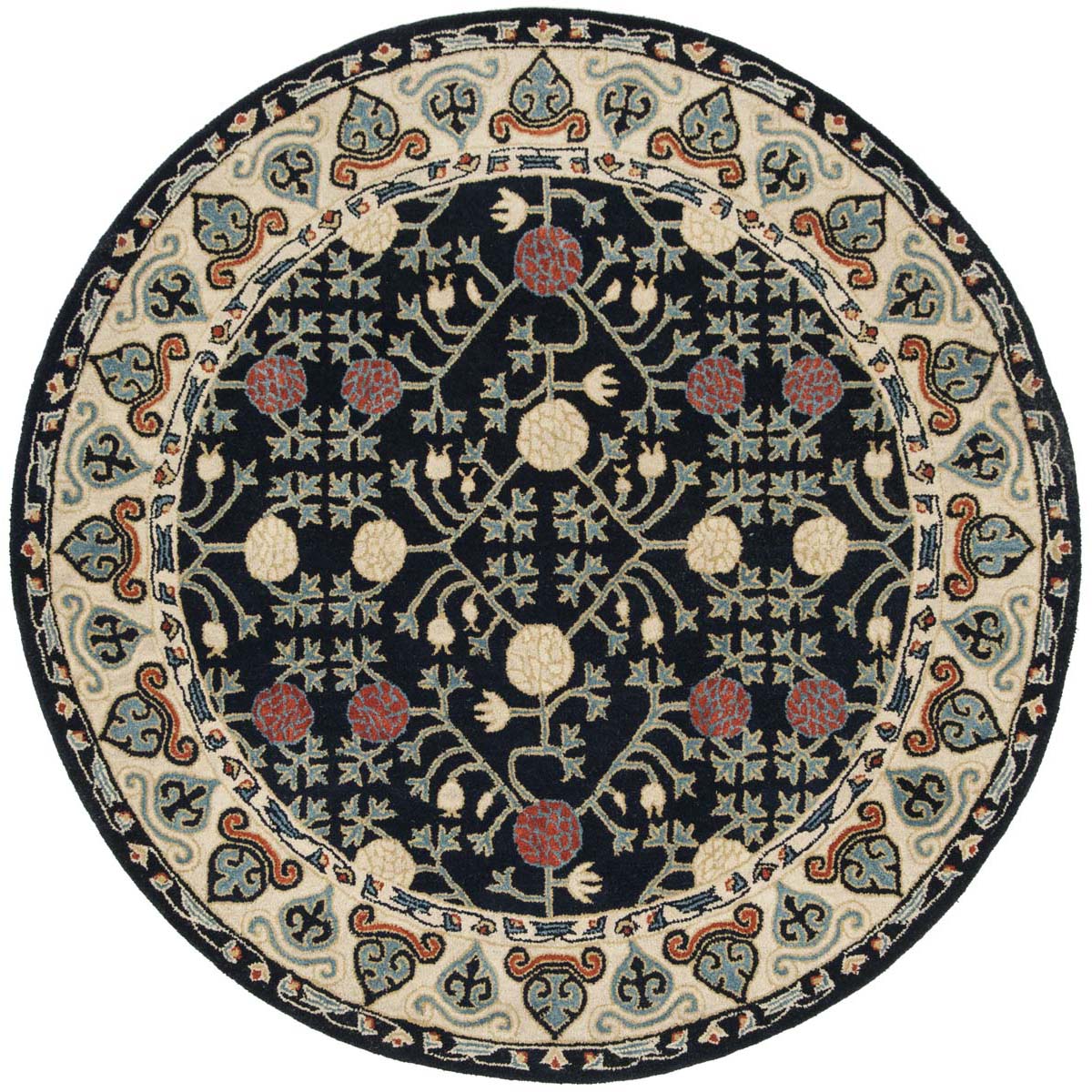 Safavieh Heritage 40N Rug, HG740N - Navy / Ivory