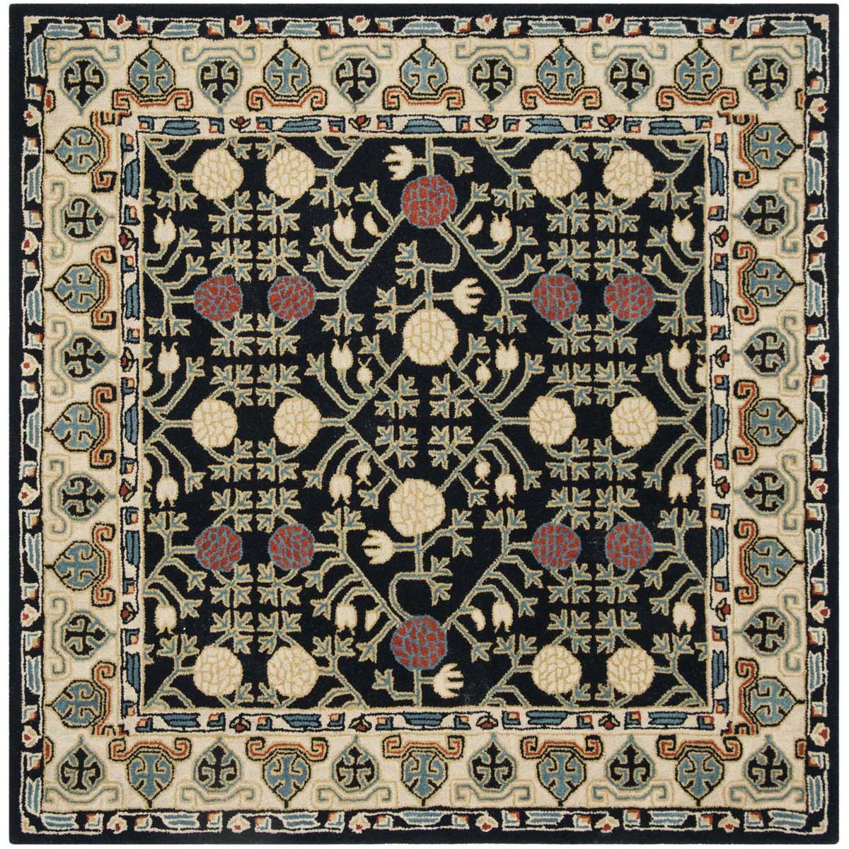 Safavieh Heritage 40N Rug, HG740N - Navy / Ivory