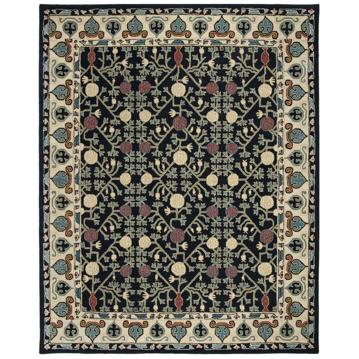 Safavieh Heritage 40N Rug, HG740N - Navy / Ivory