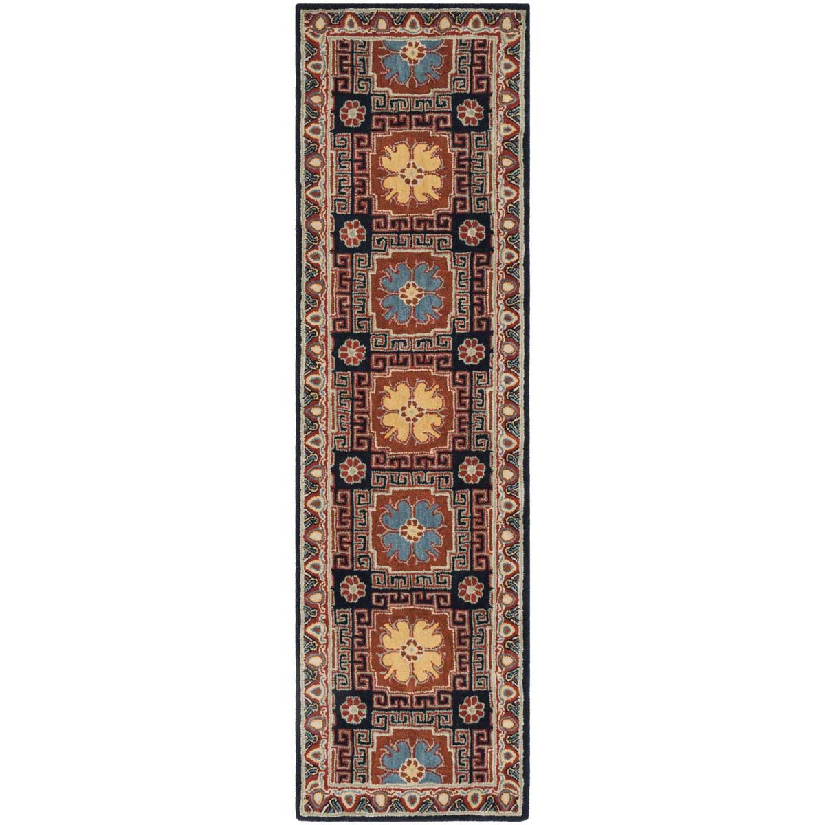 Safavieh Heritage 42N Rug, HG742N - Navy / Orange