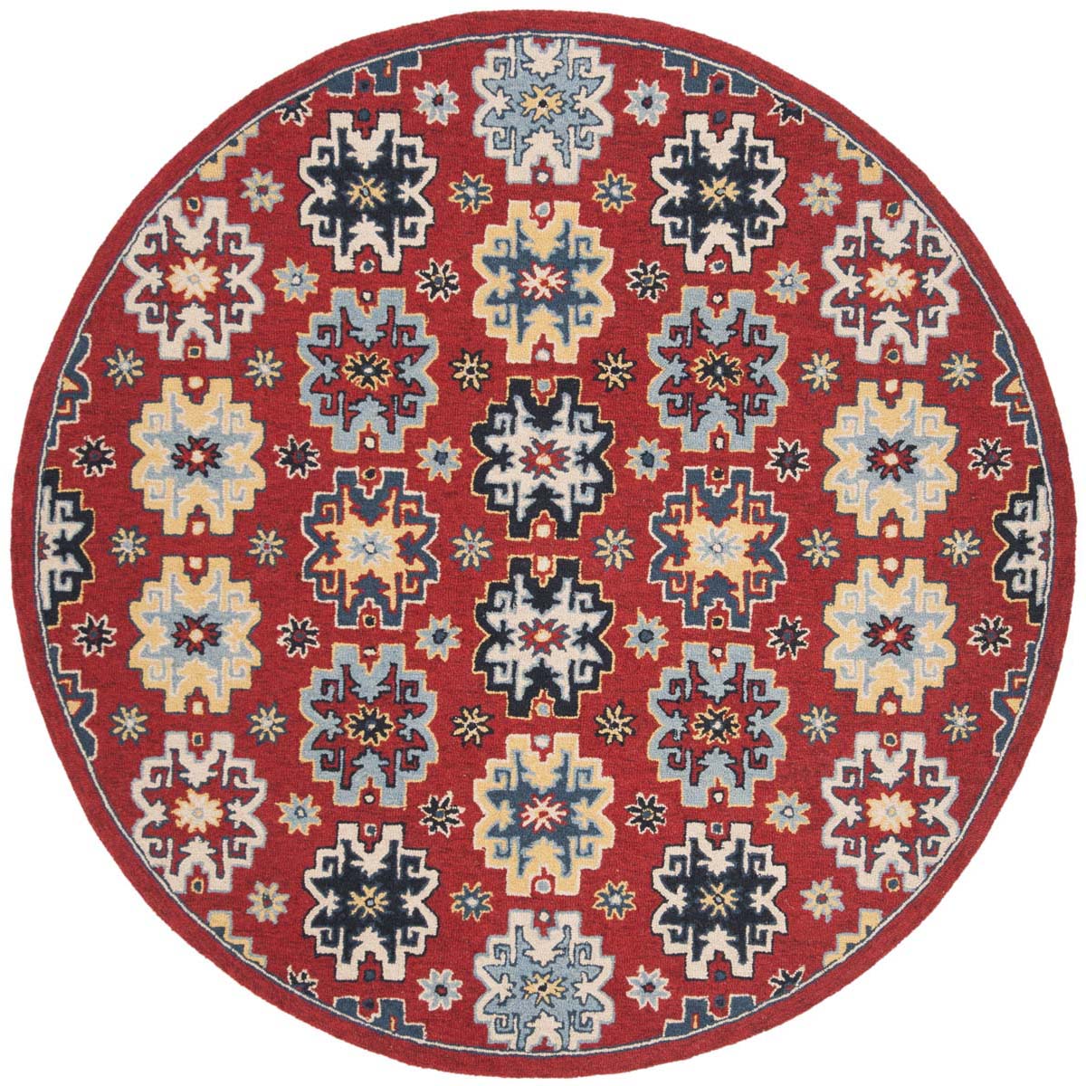 Safavieh Heritage 46Q Rug, HG746Q - Red / Blue