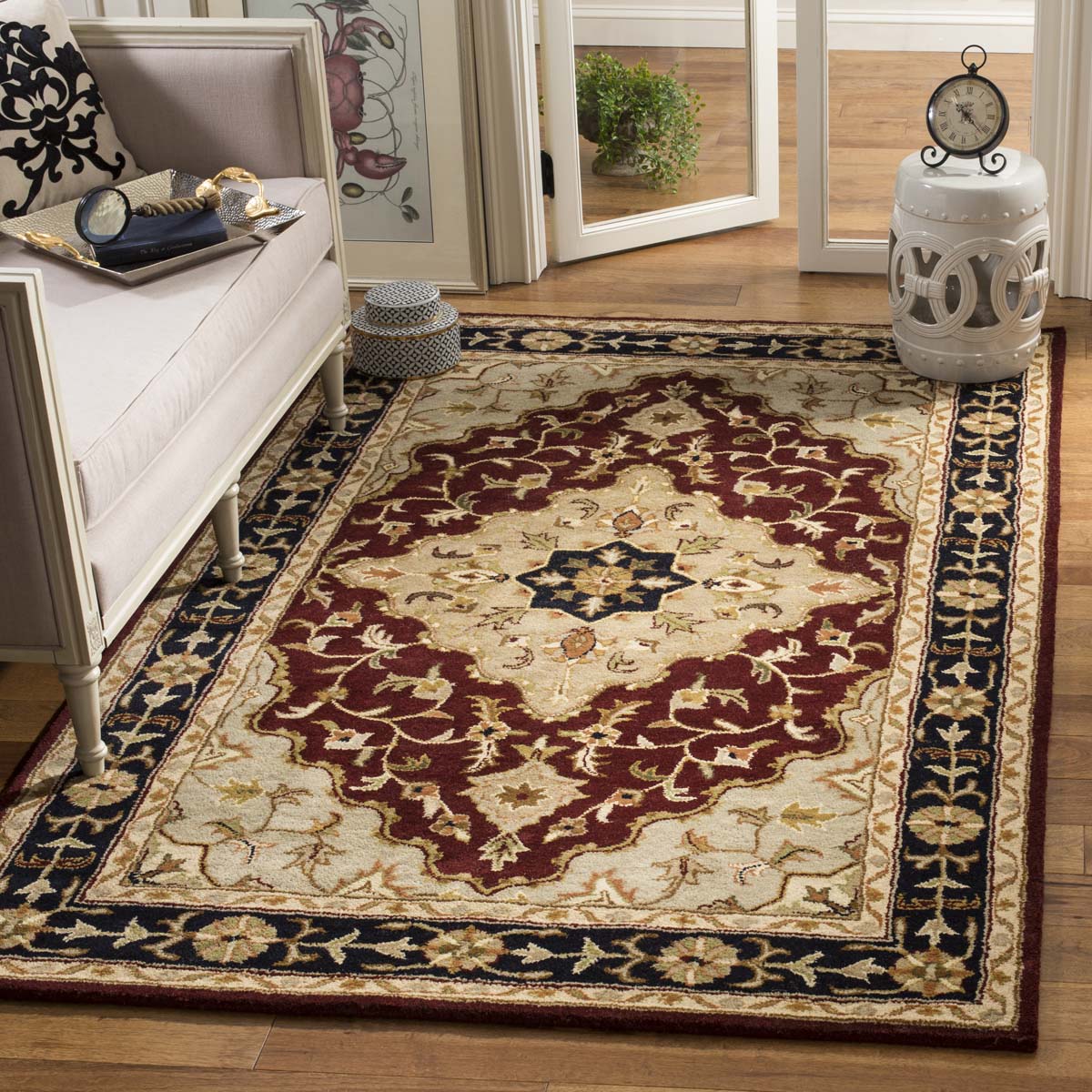 Safavieh Heritage 60B Rug, HG760B - Red / Black