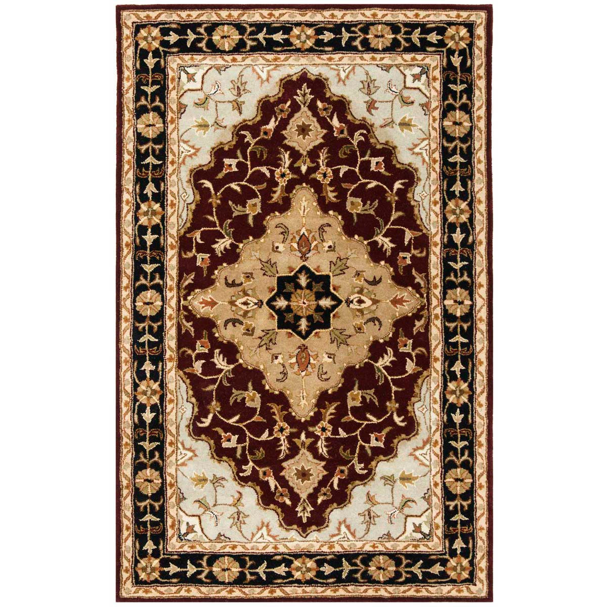 Safavieh Heritage 60B Rug, HG760B - Red / Black