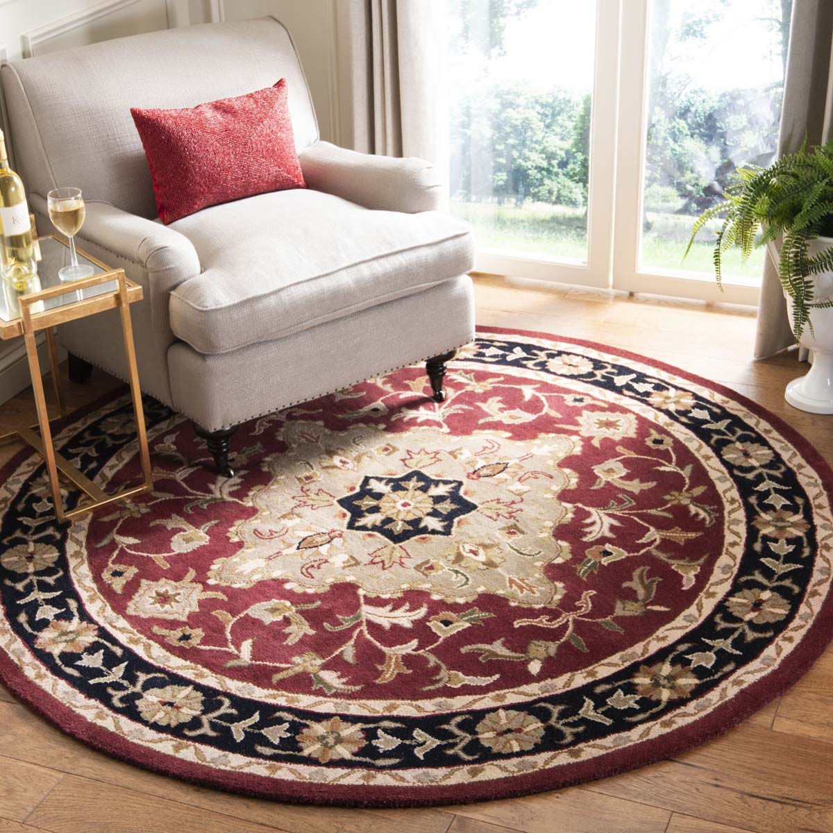 Safavieh Heritage 60B Rug, HG760B - Red / Black