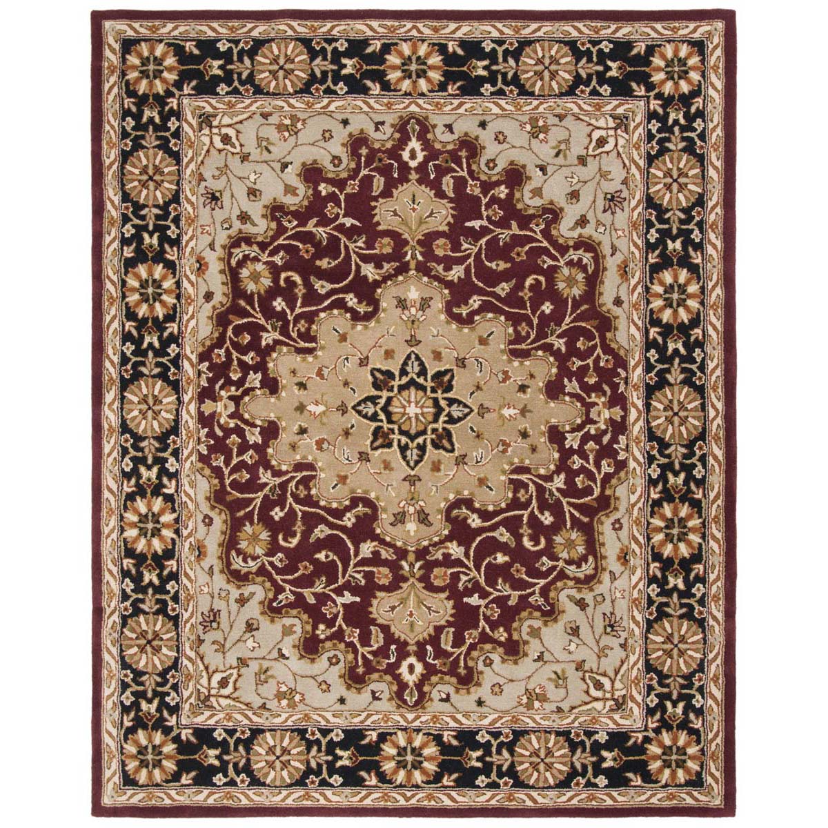 Safavieh Heritage 60B Rug, HG760B - Red / Black