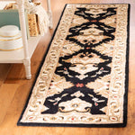 Safavieh Heritage 17A Rug, HG817A - Black / Ivory