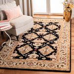 Safavieh Heritage 17A Rug, HG817A - Black / Ivory