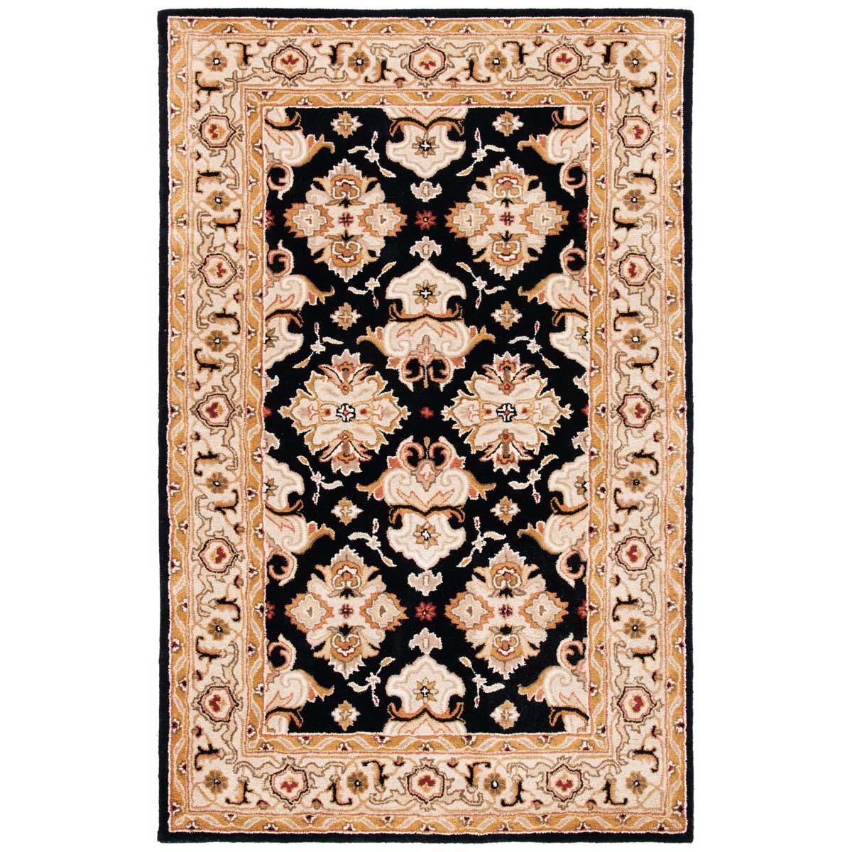 Safavieh Heritage 17A Rug, HG817A - Black / Ivory