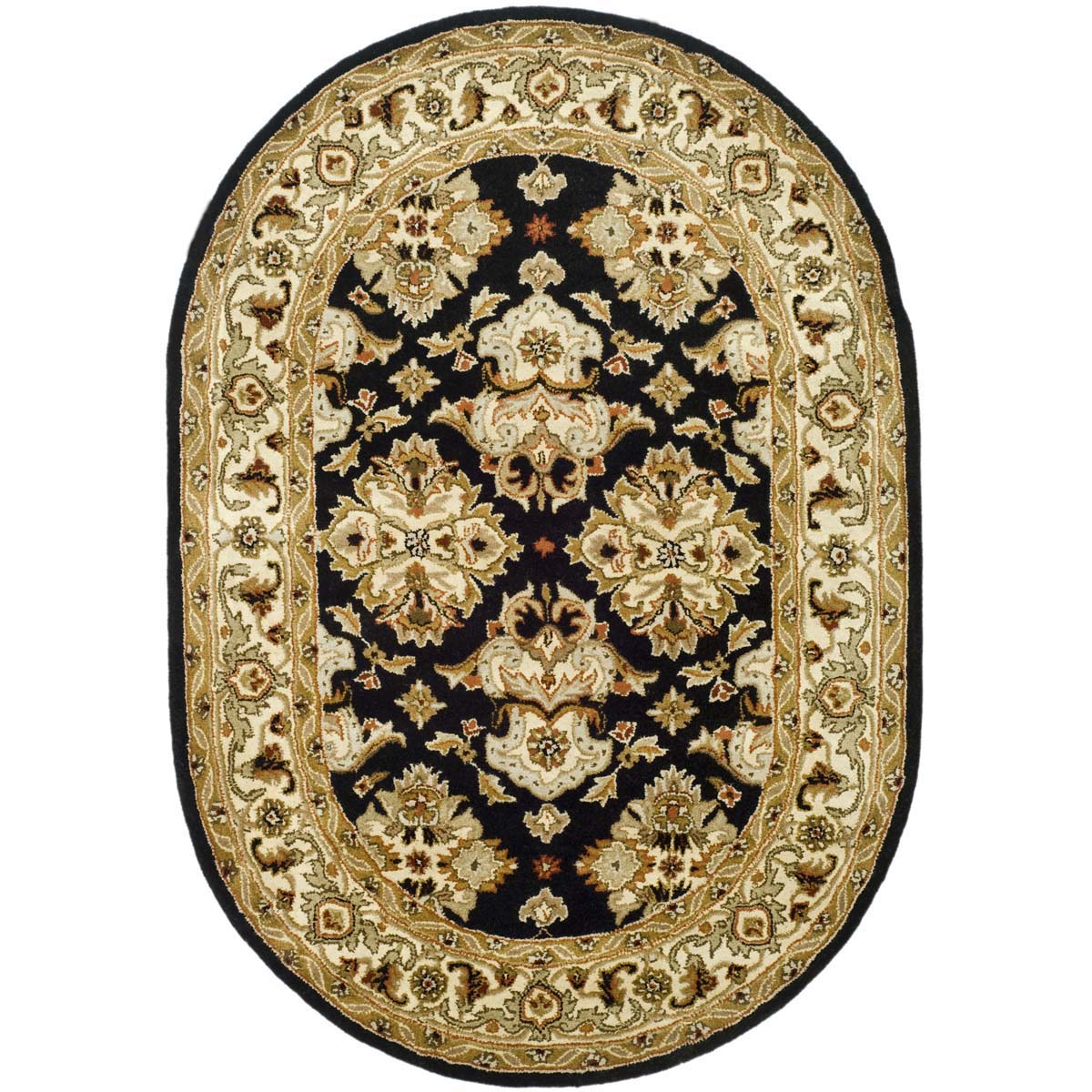 Safavieh Heritage 17A Rug, HG817A - Black / Ivory