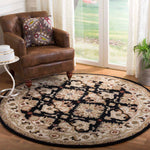 Safavieh Heritage 17A Rug, HG817A - Black / Ivory