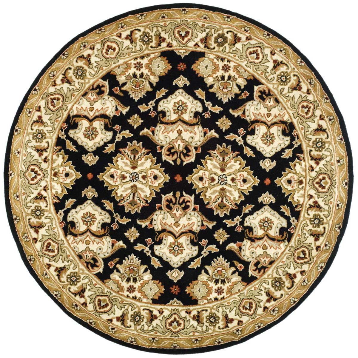 Safavieh Heritage 17A Rug, HG817A - Black / Ivory