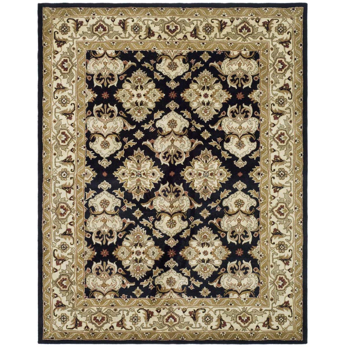 Safavieh Heritage 17A Rug, HG817A - Black / Ivory