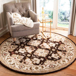 Safavieh Heritage 17B Rug, HG817B - Espresso / Ivory