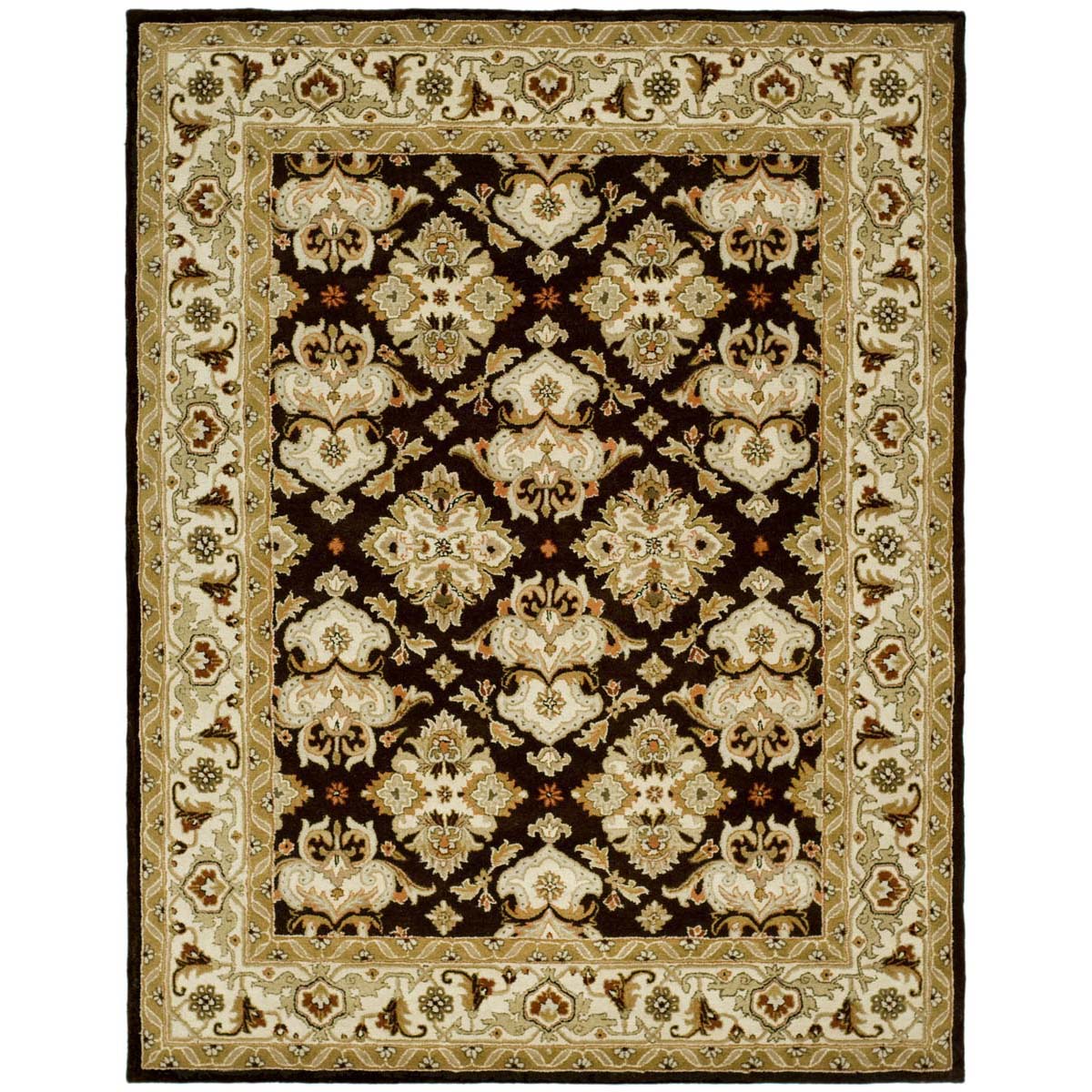 Safavieh Heritage 17B Rug, HG817B - Espresso / Ivory